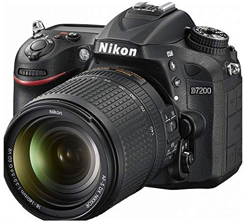 Nikon D7200 Fotocamera Reflex Digitale, + Obiettivo AFS 18-140VR , 24,72 Megapixel, Wi-Fi Incorporato, NFC, Nero [Versione EU]