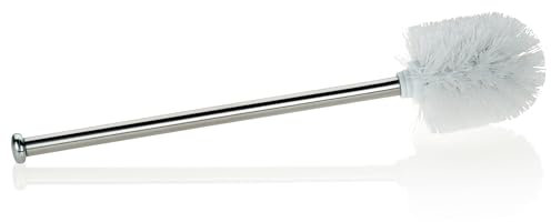 kela Scopino con manico in acciaio inox 35,5 cm PULCRO, scopino per portascopino con diametro di 7,5 cm, acciaio inox 18/10 lucido, bianco