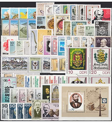 Goldhahn DDR Jahrgang 1990 postfrisch komplett Briefmarken für Sammler