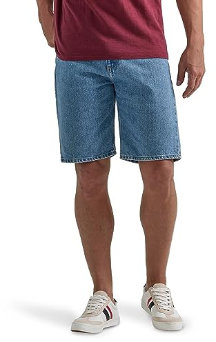 Classic Relaxed Fit Five Pocket Jean Short, Light Stonewash, 36