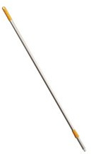 Palo para escoba HAUG de aluminio, 1450 mm, amarillo con mango de aluminio anodizado, adecuado Después de HACCP & lebensmittelecht
