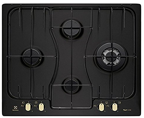 Electrolux RGG 6243 LOR piano cottura Nero Da incasso Gas 4 Fornello(i)