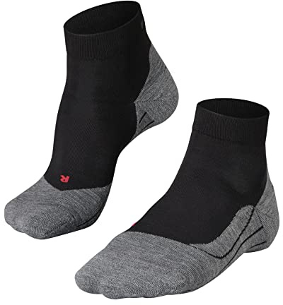 FALKE dam Löparstrumpor RU4 Endurance Short W Sso bomull funktionellt material antiblåsning 1 par, Svart Black-Mix 3010, 35-36