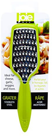 Joie Kitchen Gadgets 29792 Stainless Steel 7 Inch Mini Cheese Grater (Random Colors), Silicone, Red, Green, Burgundy