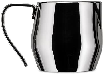 Alessi Rahmkännchen aus Edelstahl 18/10 mattiert, Kapazitat 5cl