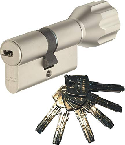 ABUS EC550 Profil-Knaufzylinder Länge Z50/K30mm mit 6 Schlüssel
