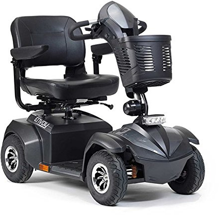 Drive Envoy 4 4mph Four Wheeled Heavy Duty Long Range Mobility Scooter - Silver