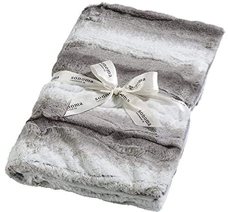 Sonoma Lavender Aromatherapy Spa Blanket Filled with Lavender Flowers and Flaxseed, Hot/Cold Microwaveable Blanket for Soothing Muscles with Removable Washable Cover (44 x 18, Angora Platinum)