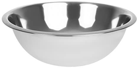 Vogue Stainless Steel Mixing Bowl 2.2Ltr - Compact, Stackable, Ideal for baking and cooking GC135