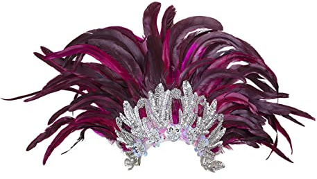 W WIDMANN MILANO Party Fashion - Rio Show Federschmuck | Auffälliger Kopfschmuck für Karneval und Mottoparty