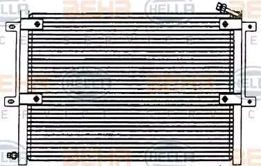 BEHR HELLA SERVICE 8FC 351 036-064 Kondensator, Klimaanlage