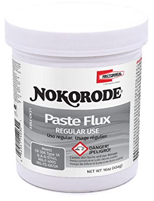 RectorSeal Nokorode 14030 Regular Paste Flux, Cleans and Fluxes, Plumbing, 1 lb