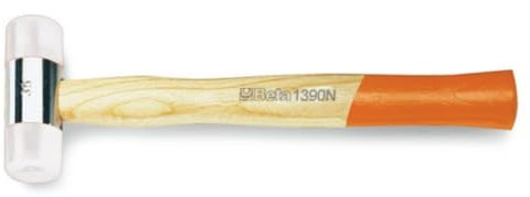 Beta 1390N 28 - Mazzuole con battenti intercambiabili in nylon, manico in legno
