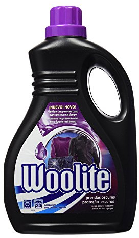 Woolite Detergente en Gel para Ropa Oscura (30 Dosis) - 1650ml, El embalaje puede variar