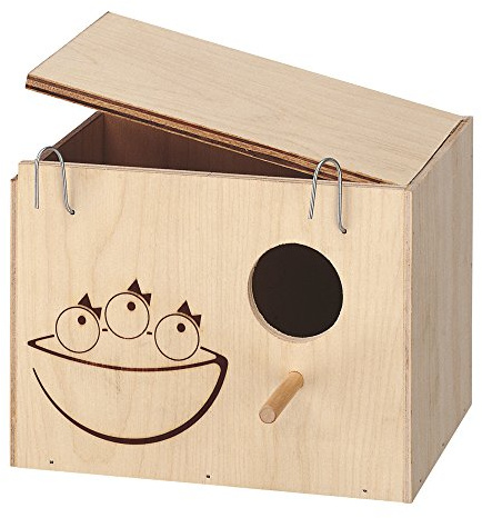Ferplast Bird Box, Bird House Nesting Box, Nest Birds, FSC Wood