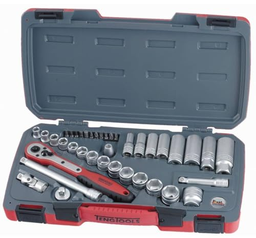 TENG T3839 Steckschlüssel-Satz 39 Stück Metric 3/8in Laufwerk...