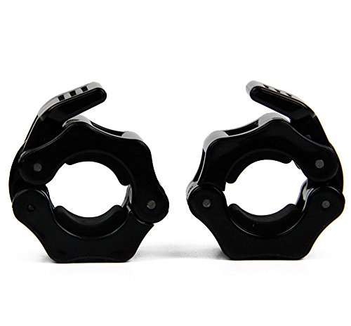 HemeraPhit Barbell Collar Locks 1 or 2 Bar Clamp Weight Lifting Quick Release Lock Jaw, 1Pair