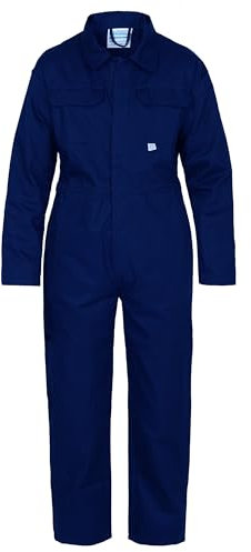 Blue Castle 333/RY-32 32-Inch Tearaway Junior Coverall Boilersuit - Blue, 11-12 Age