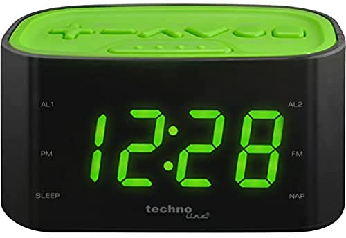 techno line WT465grün Réveil Vert 14 x 8,8 x 7 cm