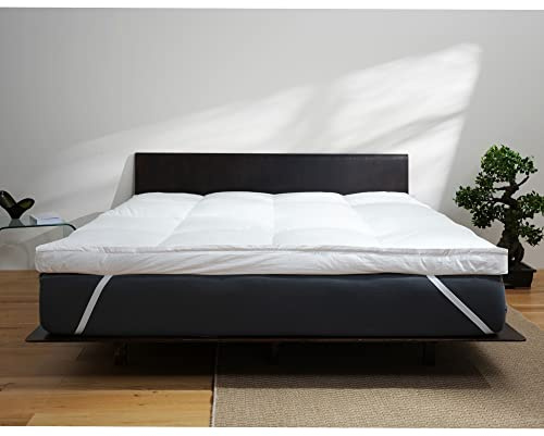 BEFA NATUR Made in Germany Matratzentopper zweilagig 200x200 cm aus 90% Daunen, Allergiker geeignet (Nomite), Öko-Tex 100 Klasse 1 Zertifiziert, EN Standart 12934, Downpass