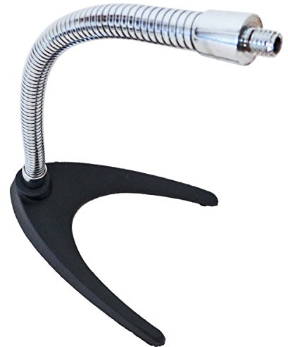 keepdrum MS60 Tischstativ Schwanenhals Mikrofonstaender Mikrofonstativ Chrom