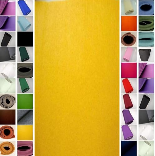 Stoffbook GELB Premium TASCHENFILZ 5MM FILZSTOFF FILZBASTELN STABIL Stoff Stoffe, B539
