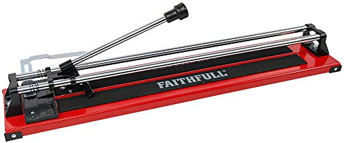 Faithfull Tile Cutter - 600mm (24in) Square, 425mm Diagonal, 12mm Thick Cutting Capacity for Ceramic Tiles