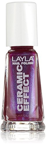 Layla Cosmetics 1243R23-098 Ceramic Effect Nagellack - mrs plum, 1er pack (1 x 0.01 l)