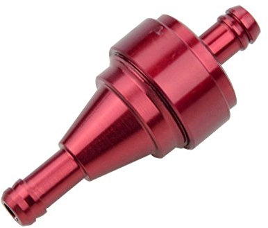 GOOFIT Universal ATV Motorradroller roter Benzinfilter Ersatz für UTV ATV Go Kart Scooter Dirtbike Pocketbike