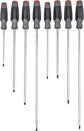 Stanley Proto j1208scl revestimiento interior largo combinación juego de destornilladores, 8 piezas