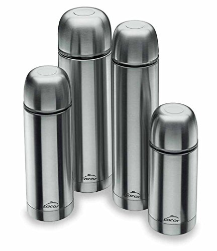 Lacor 62444 - Termo Para liquidos Acero Inoxidable 1 Litro - Cocina | En acero inoxidable, mantiene bebidas calientes o frías; ideal para cocina profesional y uso diario en casa, de gran utilidad