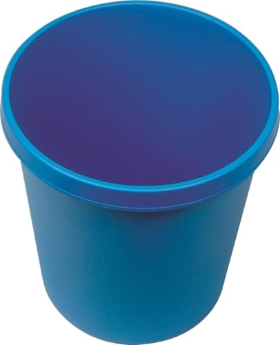 Helit Papierkorb rund 18l blau