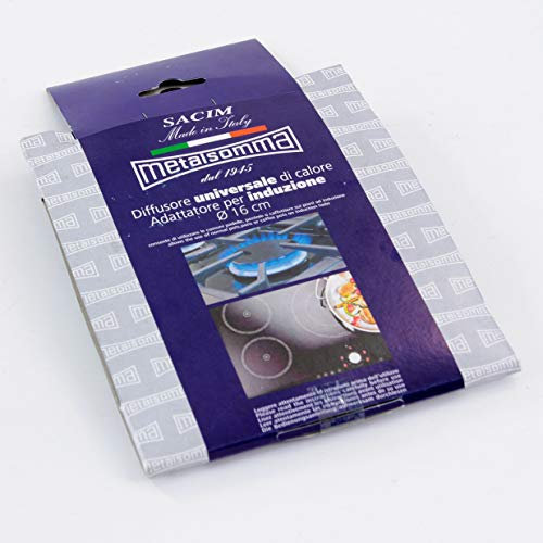 VISCIO Trading 169626 Diffuseur Adaptateur en acier inoxydable pour plaques induction, 16 cm