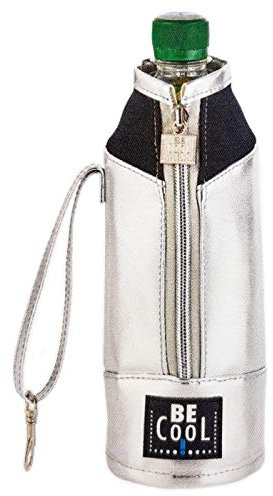 Be Cool Flaschenkühler Flaschentasche in Silber 0,5 l
