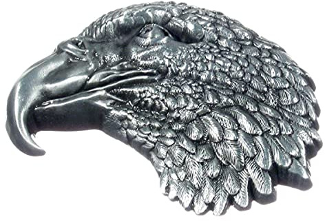 Piratenladen Buckle Adler-Kopf, Eagle, versilbert (Silver Plated), Gürtelschnalle