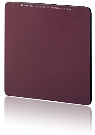 NiSi Filtre ND Densité Neutre ND64 1.8 (6 Stops) , 100X100mm, Verre Optique, Revêtement Nano Technologie