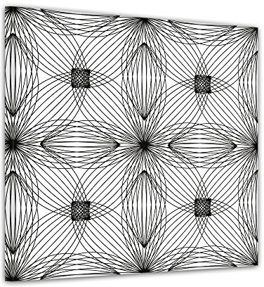 Mandala II - Ausmalbild auf Leinwand, aufgespannt auf Rahmen - Quadrat-Format - 60x60 cm
