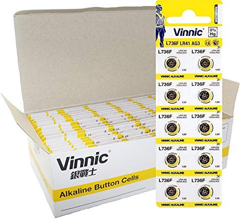 Vinnic L736F / LR41 / AG3 1.5V ALKALINE - Pack de 10