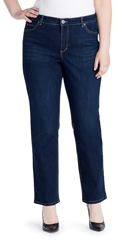 Bandolino Women's Mandie Signature Fit 5 Pocket Jeans, Greenwich, 16 Short US