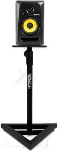 Gorilla Studio GSM-100 Studio Monitor Speaker Floor Stand with Foam Pads Height and Positioning Adjustments