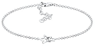Elli Armband Damen Silberarmreif Nylon 925 Silber | Schmuck Geschenke für Frauen Freundin Frau Mädchen Mama, Armreif Verstellbar Länge 16 cm, Breite 2.4 mm