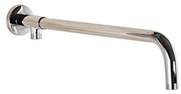 Aothpher – Brazo de ducha con soporte para montar en la pared, acero inoxidable, 43cm