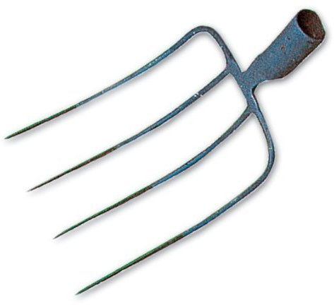 Forca 3 Denti per Fieno o Letame Senza Manico â€“ Papillon
