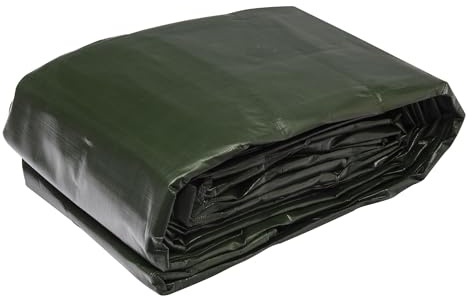 WERKAPRO 10671 - Bâche industrielle - Ultra Lourde - 8x12 m - 240g/m² - Réversible - Noire et Verte