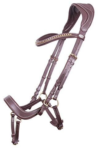 QHP Bridle Devi in Size: Full. - Marrón - Full