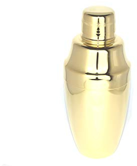 Coctelera Cobbler de 3 piezas Yukiwa dorado, 36 cl, fabricado en Japón (2 tamaños y 3 colores disponibles)