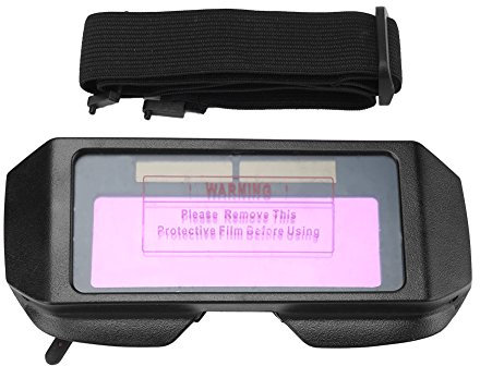 Elprico Lunettes de soudage, TIG MIG, Sécurité oculaire, Solaire, Autonome, Légères, Résistantes aux Chocs, Fumée (Smoked)