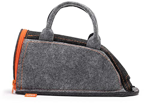 oliso Small Carry Bag for M2Pro & M3Pro Mini Irons – Travel Case Fits Most Mini Steam Irons – Ideal for Storage or Quilting Retreats – Orange