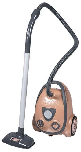 Smoby - Rowenta Staubsauger - Spielstaubsauger mit Sound - Kinder-Staubsauger mit Sound - Haushalts-Rollenspiel Spielzeug - für Kinder ab 3 Jahren, mit Recyclingmaterial
