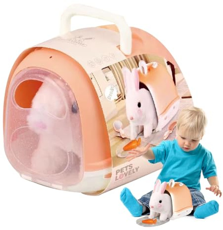 Generico Cane giocattolo da passeggio,Giocattolo per cani da passeggio, Giocattoli per cani da compagnia per bambini Giocattolo realistico per da bambino, Adorabile peluche per elettronico interattiv